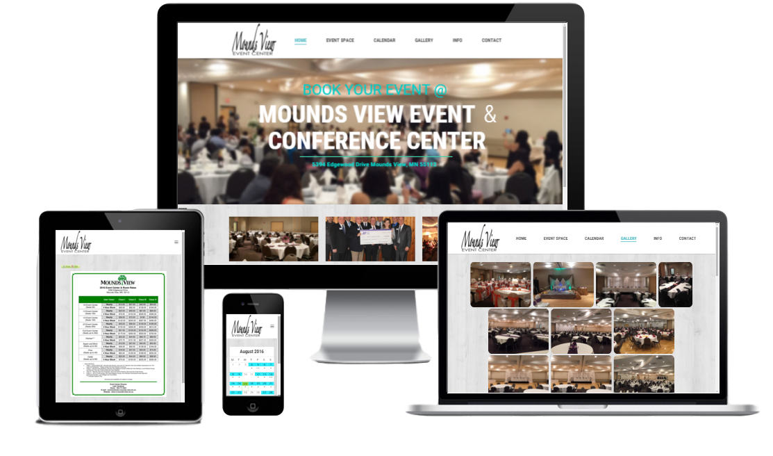 New site Launched Mounds View Event And Conference Center